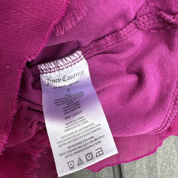 Lot of 2 Juicy Couture Girls Long Sleeves Pullover Shirts Size 6 & 7 - Picture 8 of 16